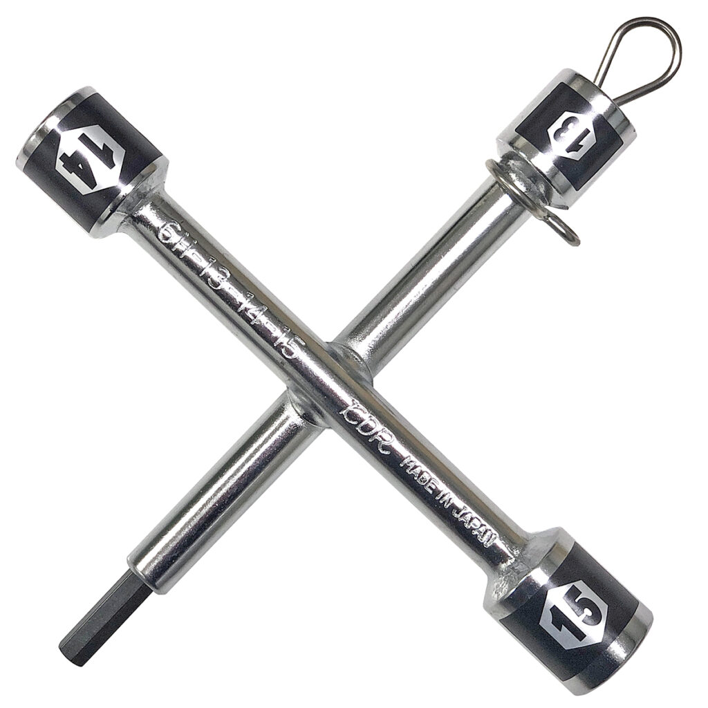 自転車用クロスレンチ（6mm6角棒レンチ付） 6H-15 | ベストツール